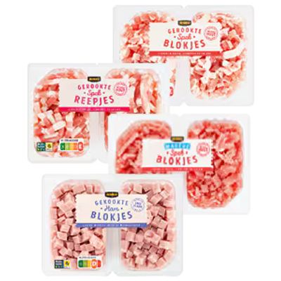 Spekreepjes, hamreepjes, spekblokjes of hamblokjes