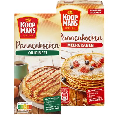 Koopmans Mix voor pannenkoeken, poffertjes of brood uit de pan