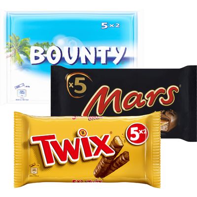 Bounty, Mars of Twix 