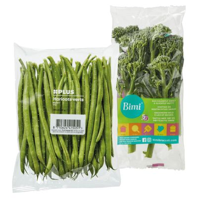 PLUS Haricots verts en Bimi 