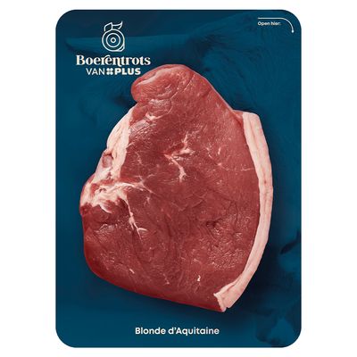 Boerentrots van PLUS Blonde d'Aquitaine Entrecote en ribeye