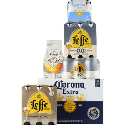 Alle Leffe, Tripel Karmeliet of Corona multipacks*