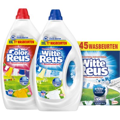 Alle Reus wasmiddelen 23 t/m 77 wasbeurten
