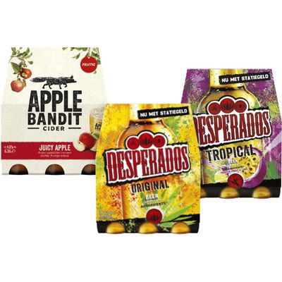 Alle Desperados of Apple Bandit multipacks