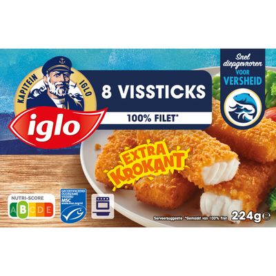 Alle Iglo gepaneerde vis