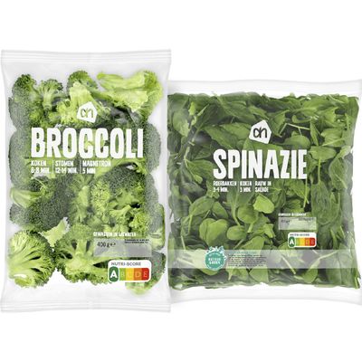 AH Spinazie en Broccoli roosjes 400 gram
