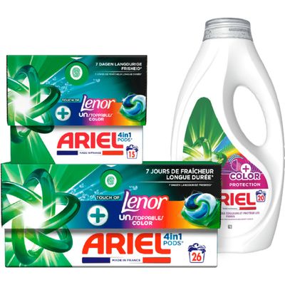 Alle Ariel pods+ en vloeibaar+