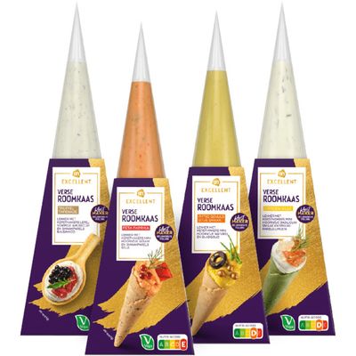 AH Excellent verse roomkaas spuitzakjes