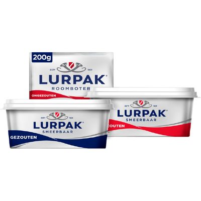 Alle Lurpak 200-250 gram
