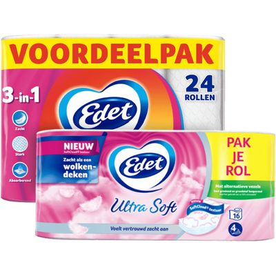 Alle Edet toiletpapier 16 en 24 rollen