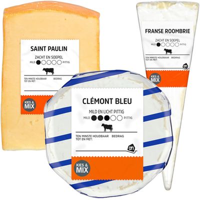 Alle AH Borrelkaasjes van de versafdeling