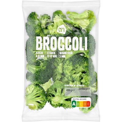 AH Broccoli roosjes 400 gram of geschrapte wortel 500 gram