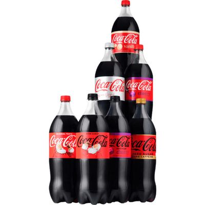 Alle Coca-Cola 1.5 literflessen