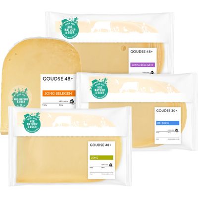 Alle AH Goudse kaas van de versafdeling