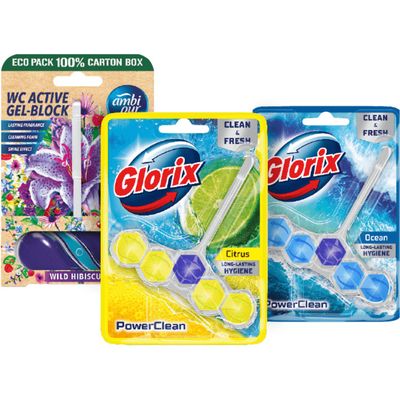 Alle Ambi Pur en Glorix toiletblokken