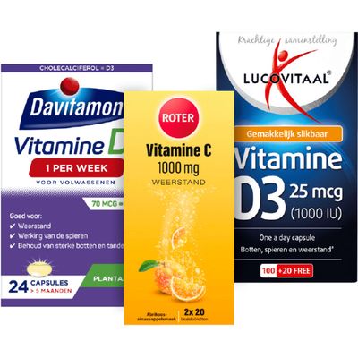 Alle Lucovitaal, Davitamon en Roter vitamine C