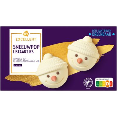 AH Excellent sneeuwpop-ijstaartjes