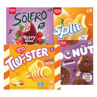 Alle Ola Donut, Twister, Split of Solero ijs