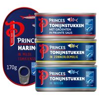Princes Tonijnstukken of haring in tomatensaus