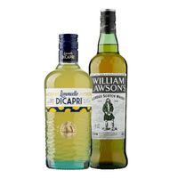 William Lawson's Whisky fles 70 cl en Limoncello di Capri fles 50 cl