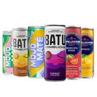 Batu Kombucha, Mojo Maté en San Pellegrino