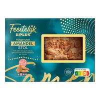 Feestelijk PLUS Rijkelijk gevulde amandel-, noten- en volkorenstol