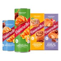 Danerolles Croissants, cinnamon swirl en chocoladebroodjes