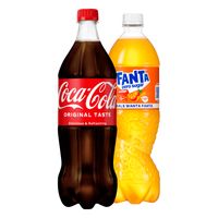 Coca-Cola, Fanta, Sprite en Fuze Tea