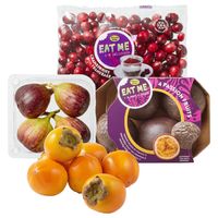 PLUS Kaki en Eat Me Vijgen, passievrucht en cranberries