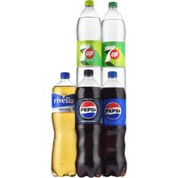 Pepsi & 7UP & Rivella 1.5 liter 4-packs