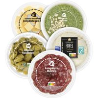 Alle AH Borrelhapjes in ronde bakjes t/m 210 gram van de versafdeling*