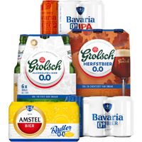 Alle 0.0 Grolsch, Amstel en Bavaria*