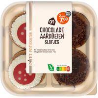 AH Chocolade aardbeien slofjes