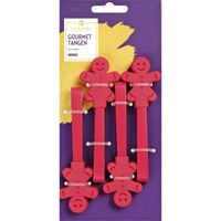 AH Excellent Gourmet tangen siliconen rood