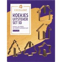 AH Excellent Koekjes uitstekers set 3D