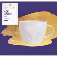 AH Excellent Mok klassiek ribbel 450ml
