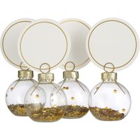 AH Excellent Naamkaarthouder glitterbal