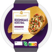 AH Excellent Roomkaas kerstbal zwarte peper