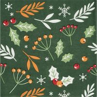 AH Excellent Servet figuurtjes groen 33x33cm