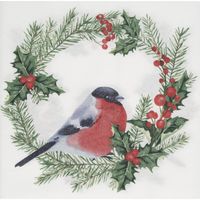 AH Excellent Servet hulst vogel 40x40cm