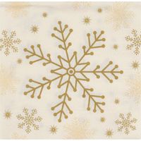 AH Excellent Servet sneeuwvlok 24x24cm