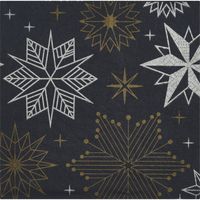 AH Excellent Servet sneeuwvlok 33x33cm