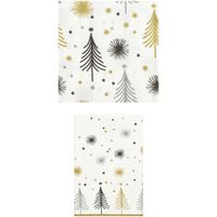 AH Excellent Servet tafellaken wit kerstboom pakket
