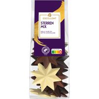 AH Excellent Sterrenmix melk, pure en witte chocolade