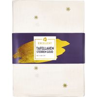 AH Excellent Tafellaken sterren goud 140x240cm