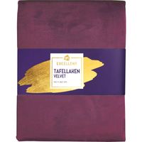 AH Excellent Tafellaken velvet rood 140x240cm