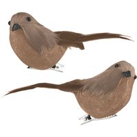 AH Excellent Vogeltjes op clip bruin
