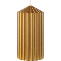 AH Excellent Vormkaars rond ribbel goud