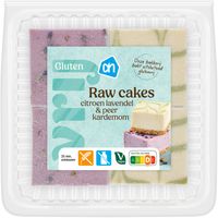 AH Glutenvrij Raw cakes citroen lavendel&peer kardemom