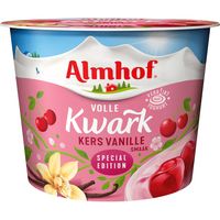 Almhof volle kwark special edition kers vanille 500g